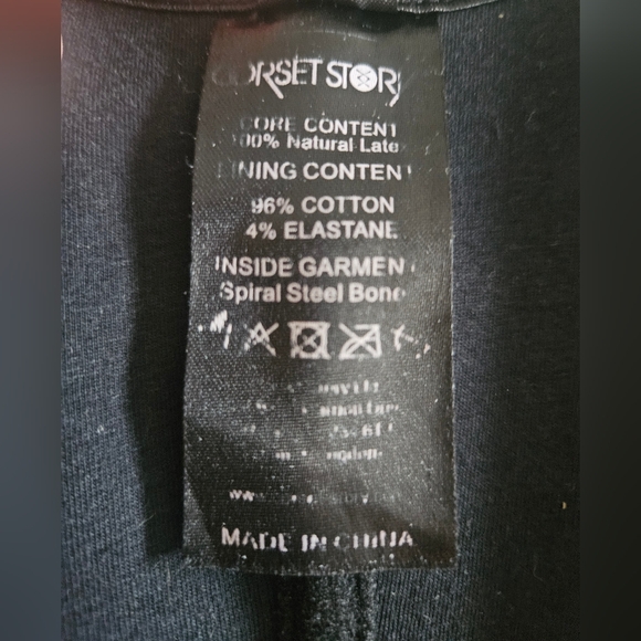 Corset Story Women's Black and Burgandy Corset Size M/L - Picture 3 of 14